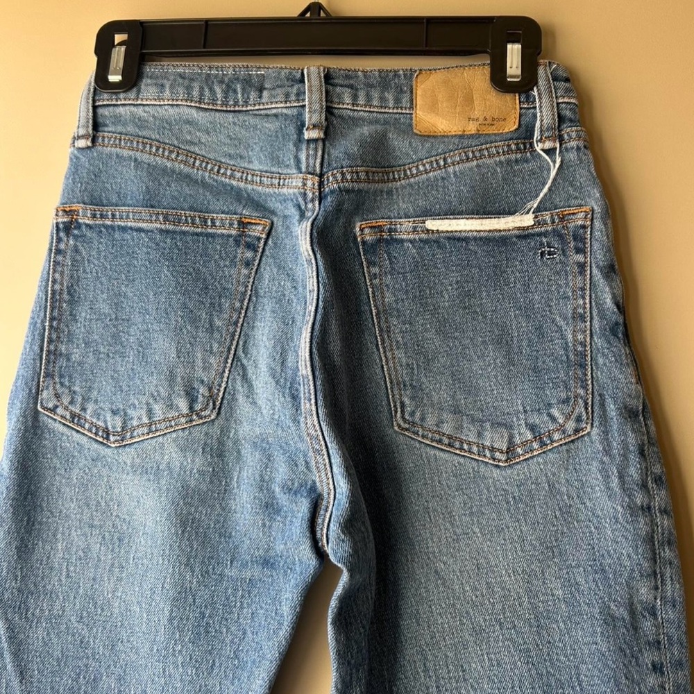 rag & bone Light Blue Straight Leg Jeans
